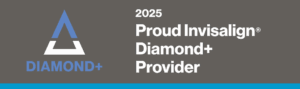 2025 Proud Invisalign Diamond+ Provider logo, Summerside Dental, Edmonton clinic